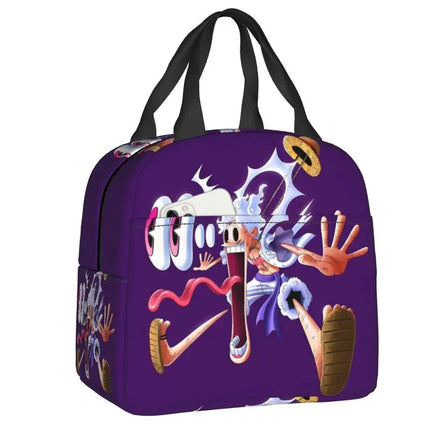 Custom One P-Pieces Insulated Lunch Bags for Women Skull Manga Portable Thermal Cooler Food Lunch Box Outdoor Camping Travel
