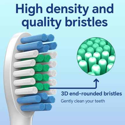 4/8/12/20x Compatible with Philips Sonicare Electric Toothbrush Snap-on Replacement Brush Heads, for 4100/1100/5300/6100/5900