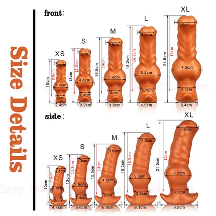 Soft Silicone Dog Dildo Big ButtPlug Stimulation Animal Dildo Fisting Large Anal Sex Toy For Women Men Anal Dilator Masturbation