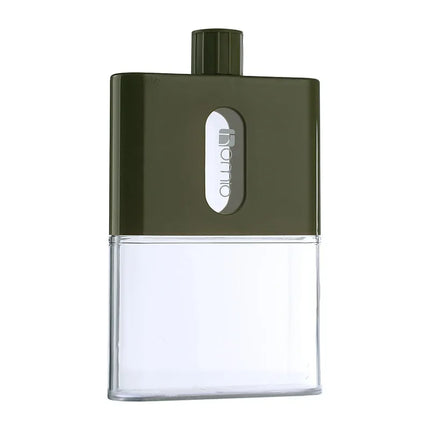 BPA FREE Travel Plastic Flat Water Bottle 500ml A6 A5 Paper Water Bottle Outdoor Flat Bottle Portable Pad Drink Bottles Flask