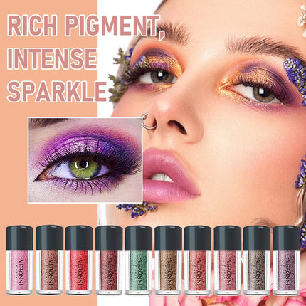 VERONNI Mermaid Diamond Shimmer Eyeshadow Powder,High Pigment Eye Shadow,Long-Lasting Waterproof,Multifunctional DIY Eye Makeup