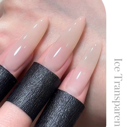 6Pcs 15ml Ice Nude Peelable Polish, UV/LED - set, Formaldehyde - free Oval, Glossy. Good for Salon & DIY Gel Set