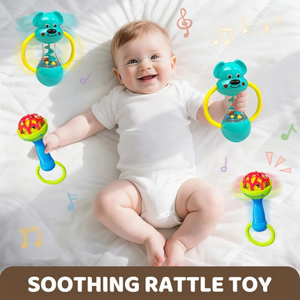 Blue Style Single Head Bell - Vibrant Animal-Themed Musical Instrument for Toddlers, Durable ABS Material, Perfect for Playtime