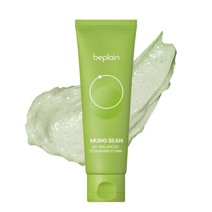 Korean Skincare Products BEPLAIN Mung Bean Pore Serum,Deep Cleansing Foam,facial Pore Remover Clay Mask and Makeup Remover Oil