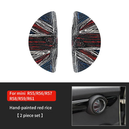 Car Door Handle Decoration Leather Sticker For Mini Cooper JCW F56 F60 F55 F54 R56 R60 R55 Countryman Car Interior Accessories