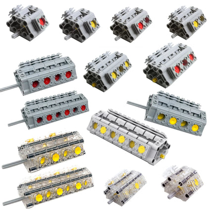 MOC Technology Parts Kit Building Blocks Differential Gear Kit Engine Cylinder Building Blocks Model Car 65413  62821 V6 V8 V12
