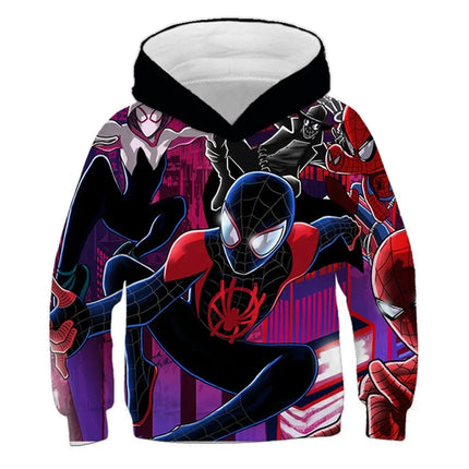 Girls Spring Marvel Hoodie Spider-Man Inspired Avengers 3D Print Baby Boy Clothes Casual Sportswear Hooded