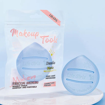 Life Girls Macaron Color Powder Puff Makeup Sponge Cushion Soft Thick for Dry Wet Use High-Coverage Base Makeup Application