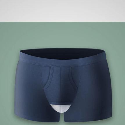 Man Breathable Underwear Penis Pouch Open Hole Boxer Sexy Comfortable Soft Underpants Lingerie Prolong Sex Time Improve Briefs