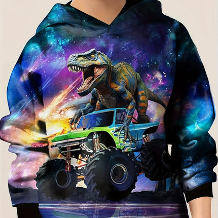 Hoodies Animal Dinosaur Pattern 3D Print Sweatshirts Boys Girls Harajuku Hooded Sweatshirt kids Fashion Coat Children Tracksuits