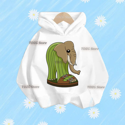 Funny Italian Brainrot Warm Children's Hoodies Cartoon Tung Tungtung Sahur Cappuccino Assassin Girls Boys Kids Hooded Sweatshirt