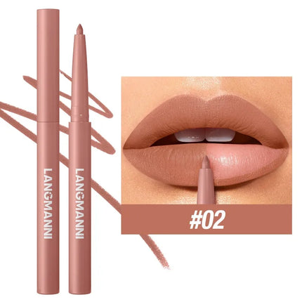 12-color Matte Lip Liner Waterproof Plumping Stain Lipstick Natural Nude Pink Lip Liner Professional Outline Lips Contour Makeup