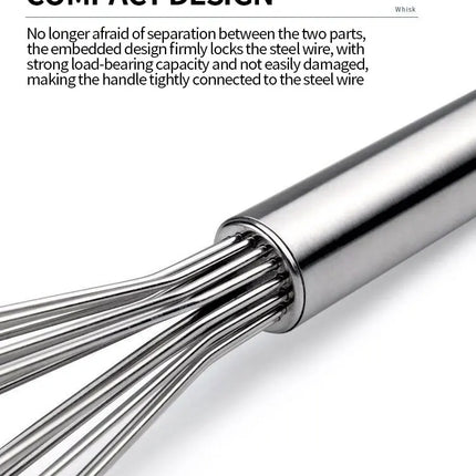 Stainless Steel Manual Egg Beater Egg Stick Mixer Egg Beater Cream Egg Baking Egg Mixing Artifact Household Baking Tools