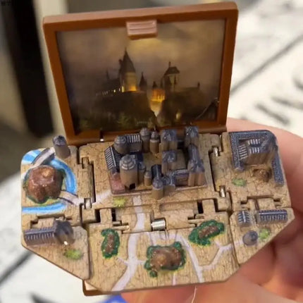 3D Magic Castle Mystery Hidden World Foldable Book Keychain Pop Up Surprise Pop Finger Handheld Game Children Stress Relief Toy