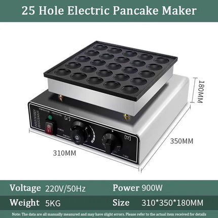 Mini Pancake Maker 25pcs Mini Pancakes Maker Machine 950W Mini Dutch Pancakes Maker Machine