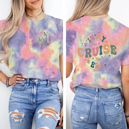 "In My Cruise Era" Graphic T Shirts Women Men "On Cruise Mode" Print Casual Tops Retro Cruise Crewneck Short Sleeve T-shirt