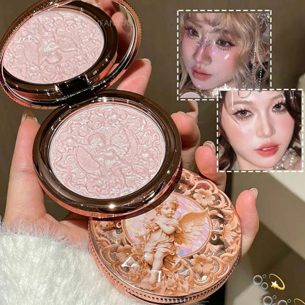 Diamond High gloss Highlighter Palette powder Natural Long-lasting Brighten Contour Radiant Skin Multi-Use Face Eye Cheek Makeup