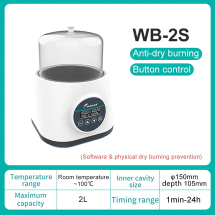 JOANLAB Water Bath Laboratory Constant Temperature Digital Display Heater Thermostat Tank Anti-dry Burning 100℃ 2L 110/220V