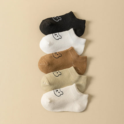 5pairs Baby Socks Low-cut Cute for Toddler Baby Boy& Girl Ankle Socks Children Solid Color