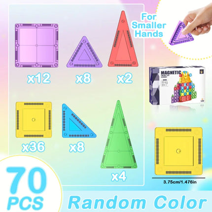 3.75cm Mini Magnetic Tiles Educational Magnetic Building Blocks Set Toy For Kids Children Holiday Gift