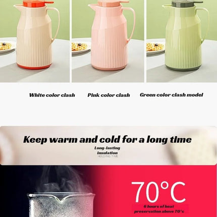 Glass thermos double-layer kettle household 1L large-capacity hot water bottle liner vacuum thermos bottle warmer coffee kettle