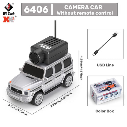 WLtoys 1/64 Mini RC Car with 720P FPV Camera Wifi APP Control 2.4G Reomte Contorl Racing Vehicle Toy for Children 6405 6406