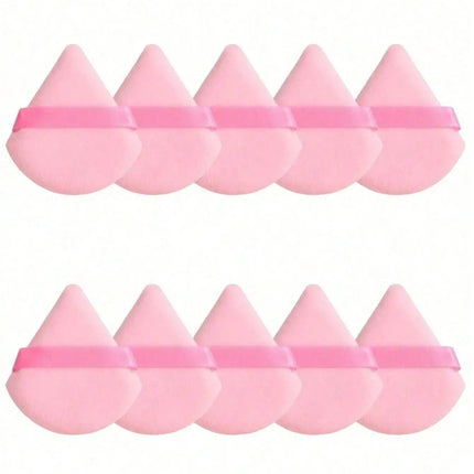 20/10/3/1pc Triangular Velvet Makeup Powder Puff, Facial Powder Puff, Reusable Makeup Powder Puff, And Eye Makeup Powder Puff