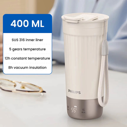 Philips Electric Kettle Bottle 400ml electric heating cup NTC temperature control 110V-240V thermos cup