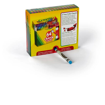 64ct Crayons with Sharpener Kids School Supplies Art Classroom Essentials for Teachers Coloring Gift