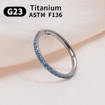 1/10PCS G23 Titanium ASTM F136 Pierced Set Hoop Nose Ring Earring Wome Jewelry Nasal Septum Cartilage Hinge Pitch Nose Ring Lip