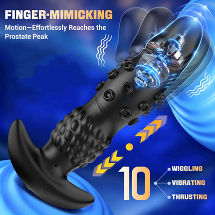 Thrusting Sex Toys Anal Plugs Prostate Massager App Control Anal G-Spot Masturbation Dildo Vibrator Sex Toys for Male and Female