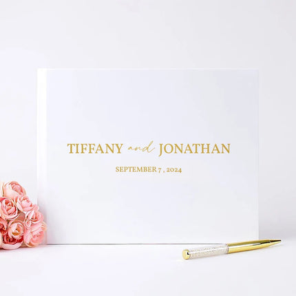 Custom Wedding Guestbook Personalized Guest Book Sign Engagement Photo Album Book Unique Wedding Guestbook Wedding Keepsake Gift
