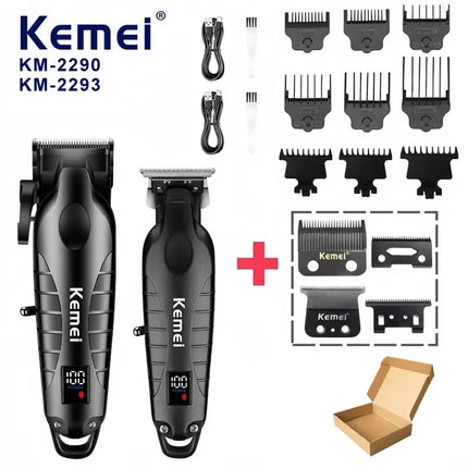 Kemei New Professional Cutting Machine Electric Shaver Hair Trimmers with LCD Display Men's Hair Clipper KM-2290 KM-2293 KM-T95