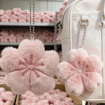 2026 Pendant Small Accessories Girl Cherry Blossom Healing Plush Pendant Keychain