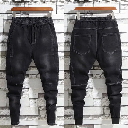Wholesale 2022 Men's Slim Jeans Autumn Man's Feet Spiritual Social Guy Teenagers Cowboy Casual Toe Radish Black Pants Jeans