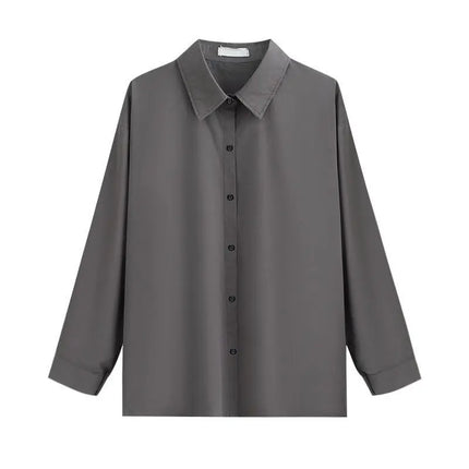 Men Women Gothic Shirt Suit Korean Loose Long-sleeved Blouse Functional Workwear Suit Vest Two-piece Set 2023 Spring Autumn Top