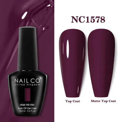 NAILCO 15ml Red Color Series Gel Varnish Coffee Gel Nail Polish Maximalism Reddish Gellak Design Brown Lacquer Nail Art Manicure