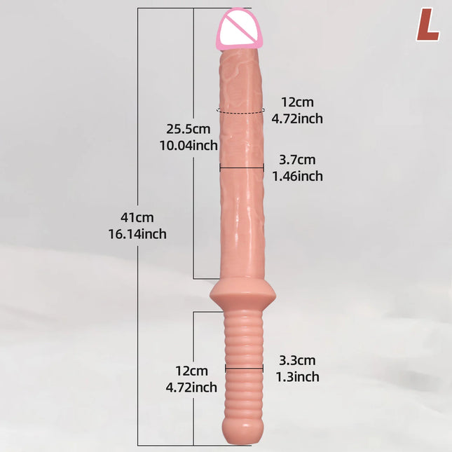 Adult Sex Toys Super long dildo with handle soft penis anal plug penetration anal G-spot anal stimulation Samurai sword big dick