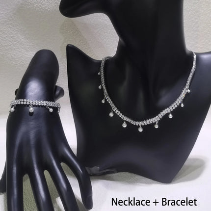 Original Heart Necklace 2025 Women's High Jewelry Set Luxury Pearl Necklace Earrings Ring Bracelet Suitable for Wedding Gifts