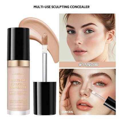 Lakerain 5-Color Waterproof Concealer Matte High Coverage Oil-Control Foundation For Acne Scars And Dark Circles Cosmetics
