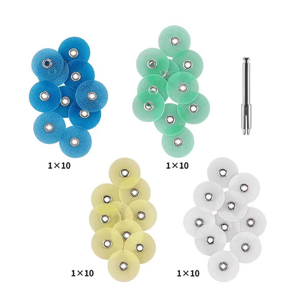10pcs Dental Polishing Discs Set for Composites Ceramics, Glass Ionomer Finishing & Polishing Restorative Consumables