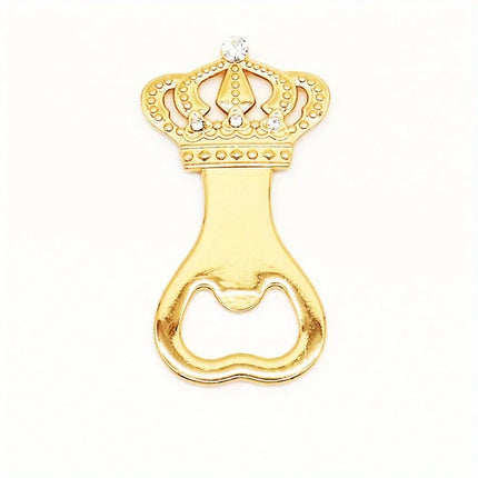 1/2Pcs Golden Beer Bottle Opener Crown Party Wedding Favors European American Personality Return Gift