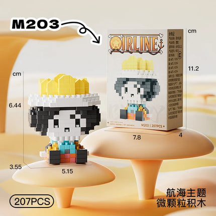 Anime Building Block One Luffy Nami Usopp Assembly Piece 3D Model Robin Franky Jinbe Sanji Mini Bricks Figure Toys For Gift