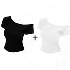 M【 104.7-115.7 lbs 】 / Black + white [two-piece]