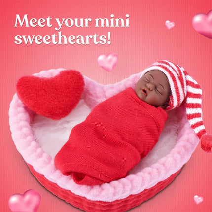 ZURU My Mini Baby Sweet Hearts Mystery Capsule surprise Baby Doll Toy with Accessories Collectible by Valentine's Day gift