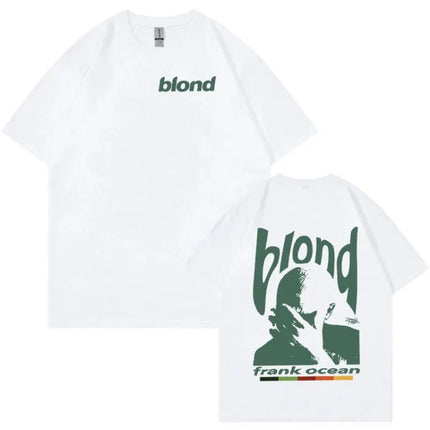 Rapper Frank Retro Graphic T-Shirt Men's Women Hip Hop Ocean Album Clothing T-Shirts Y2k Unisex Blond Fashion T-shirt