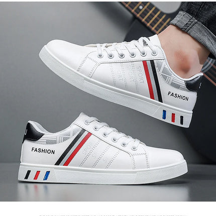 Spring and Autumn Men's Shoes New Style Low-Top Lightweight Large Size Trendy Shoes Student Fashion Versatile Thick-Soled Sports Shoes Casual Sneakers