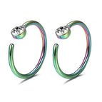White CZ-Colorful / 0.8x6mm