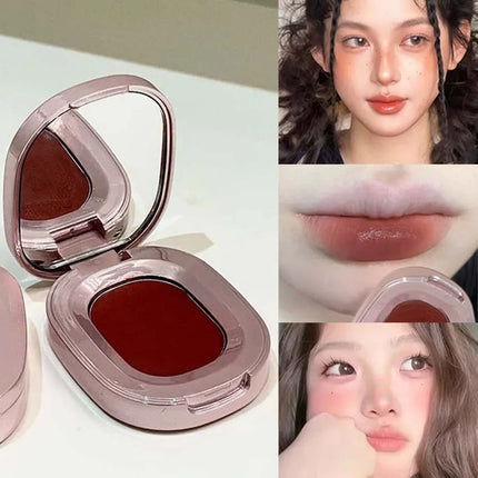 Monochrome Low Saturation Matte Blusher Suitable for Lips and Cheeks Makeup Multi-Use Blush Cream Lip Mud Beauty Cosmetics