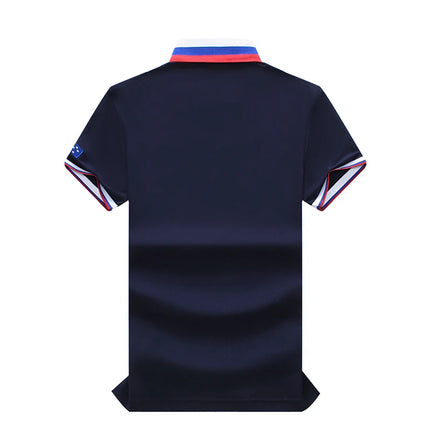 Men's Polo Shirt New Zealand Pacific Ocean Cotton Embroidery Stitching Color Classic Fashion Original Design Pure Cotton Quality